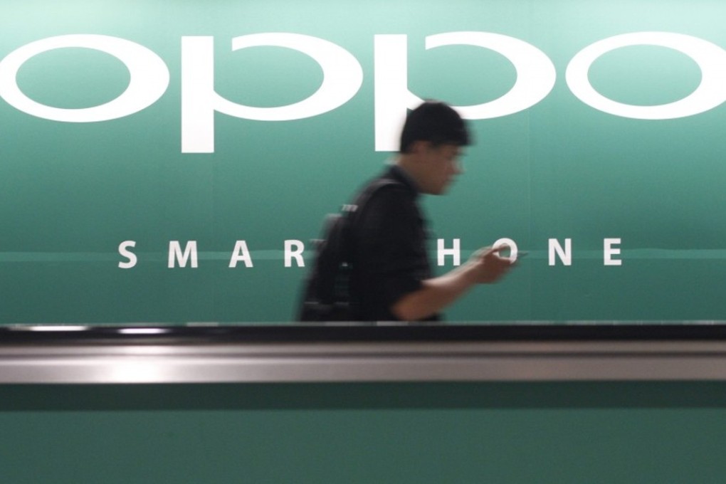 Oppo sold 10.8 million smartphones in China in the last quarter of 2015 to rank among the nation’s top five vendors. Photo: Reuters