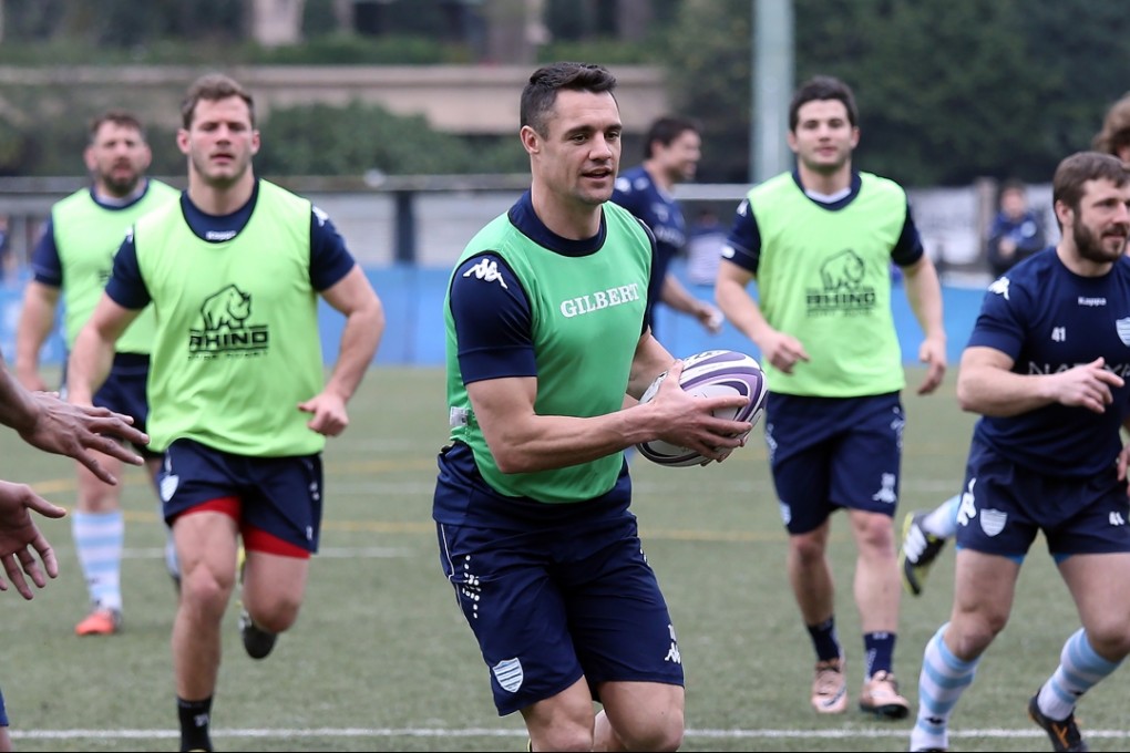 Dan Carter and his Racing 92 team-mates prepare for Saturday’s Natixis Cup clash against the Highlanders. Photos: Dickson Lee/SCMP