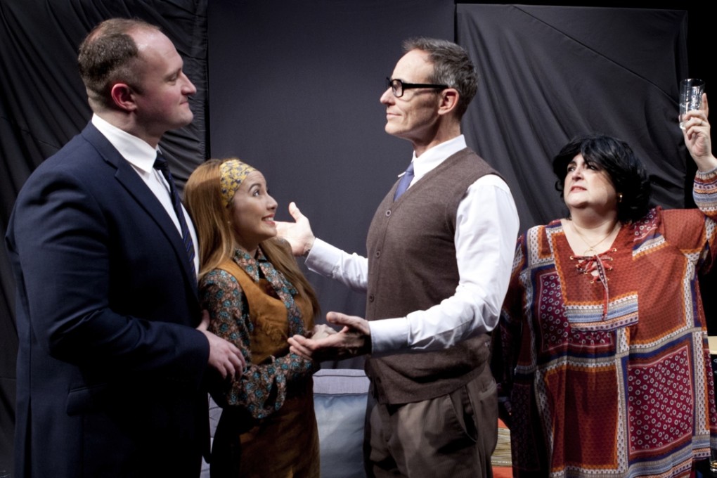 The Hong Kong Players – from left, Matthew Rawcliffe, Michelle Edwards, Henry Coombs and Kath O’Connor – in a new production of Who’s Afraid of Virginia Woolf? Photo: Ines Laimins