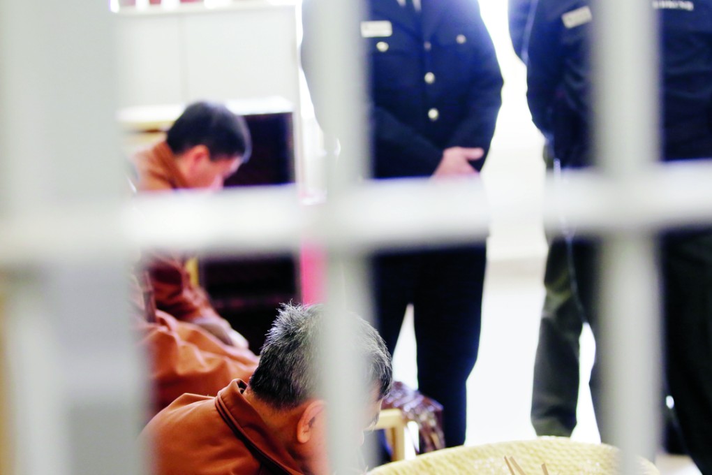Inmates and prison staff at Siu Lam Psychiatric Centre in the New Territories. Photo: Edward Wong