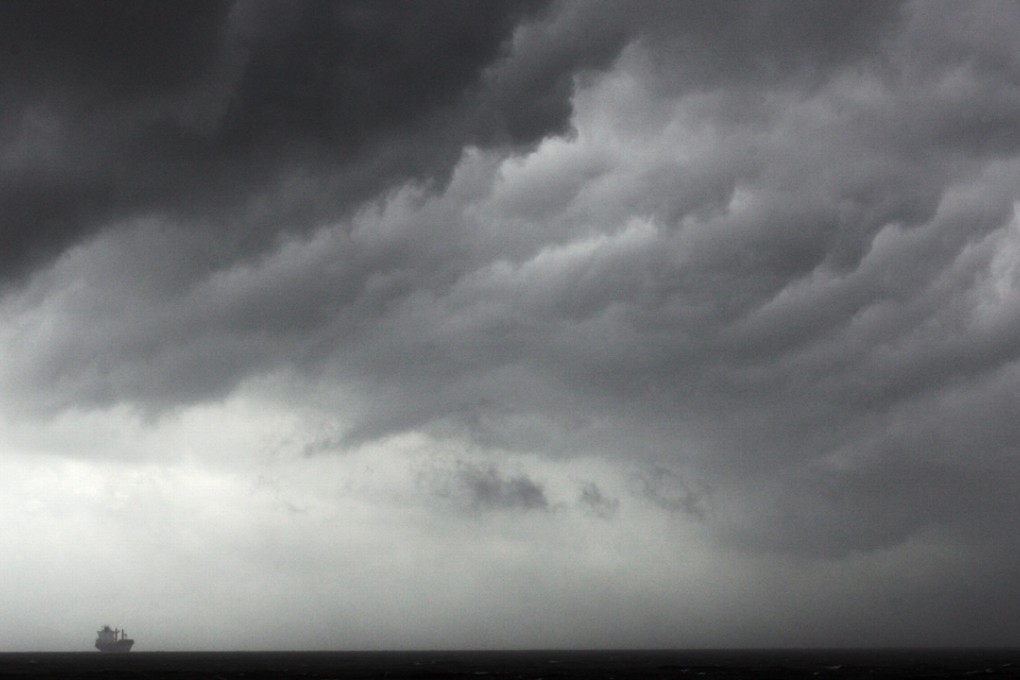 Storm clouds seen from Cheung Chau a day after Typhoon Hagupit passed 200km south of Hong Kong. Photo: Martin Chan