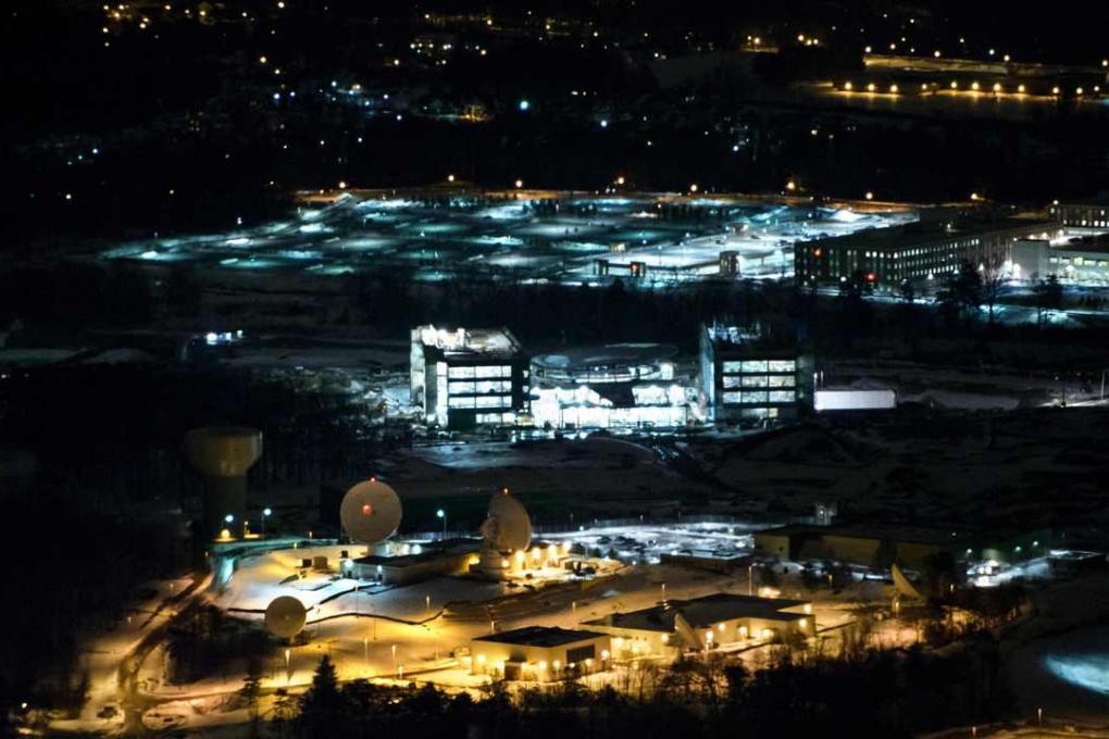 A helicopter view of the National Security Agency in Fort Meade, Maryland. Photo: AFP