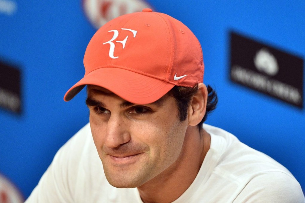 Roger Federer at a press conference after losing his Australian Open semi-final against Novak Djokovic. Photo: EPA
