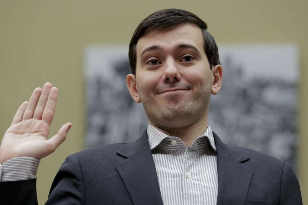 Martin Shkreli, former CEO of Turing Pharmaceuticals, is sworn in to testify at a House Oversight and Government Reform hearing on drug prices in Washington on Thursday. Photo: Reuters