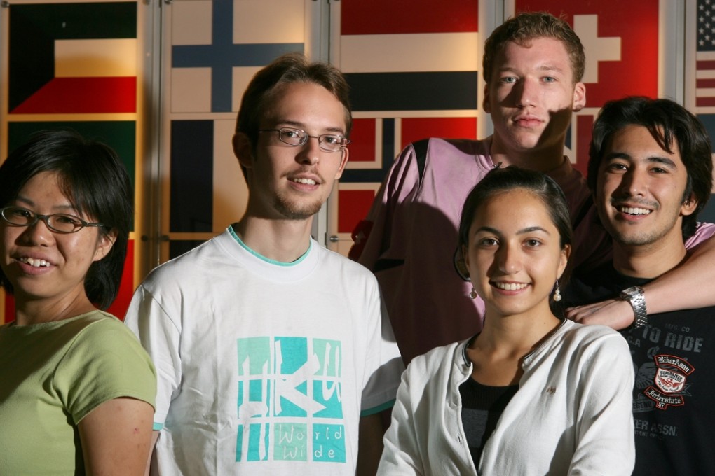 International students gather at the University of Hong Kong. The scholarship programme could help local universities attract more global talent to the city. Photo: K.Y. Cheng