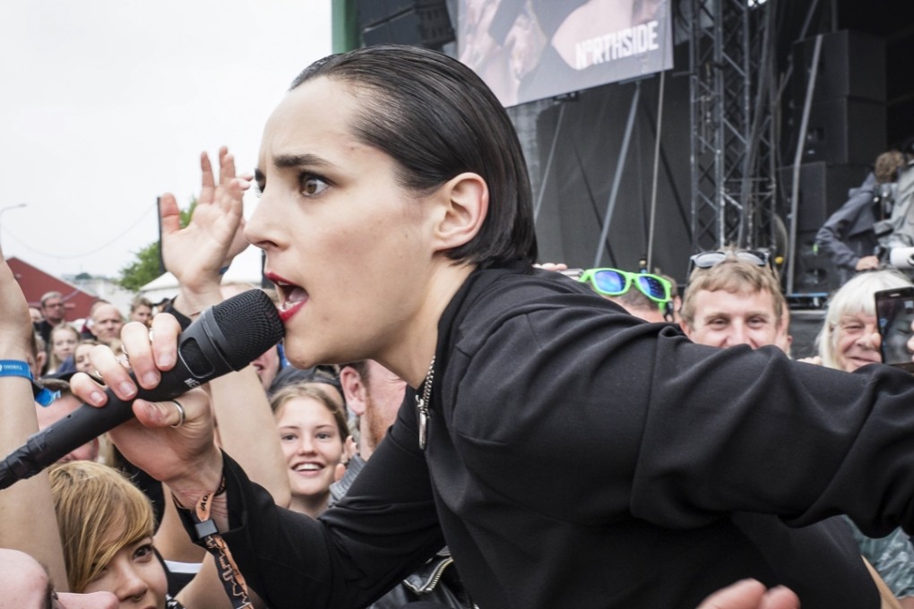 Jehnny Beth of English post-punk band Savages performs live concert at the Danish music festival Northside last summer. Photo: Corbis