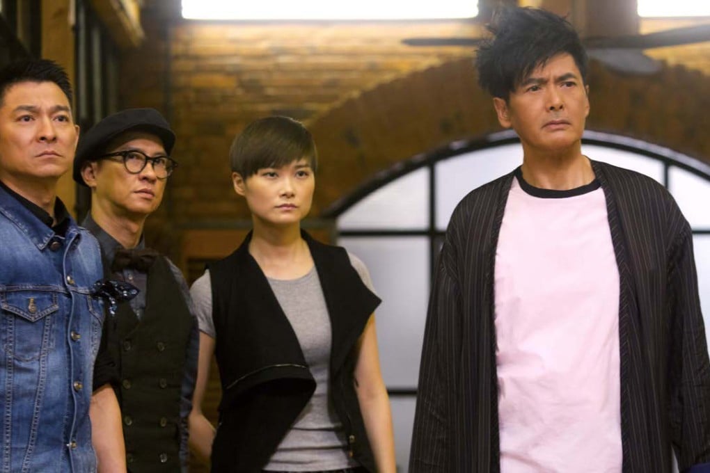 (From left) Andy Lau, Nick Cheung, Li Yuchun and Chow Yun-fat in a scene from From Vegas to Macau III (Category IIA; Cantonese) directed by Wong Jing and Andrew Lau.