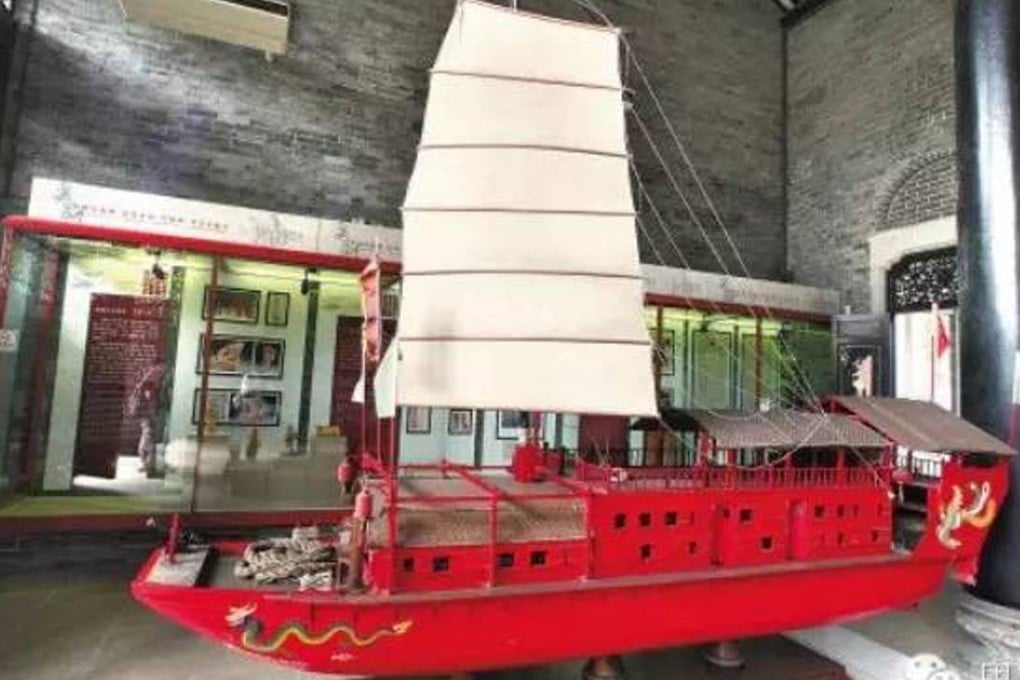 Cantonese opera troupes performed within the Pearl River Delta, moving their equipment, sets and costumes from city to city on timber sailing barges that were usually painted red. Photo: SCMP Pictures