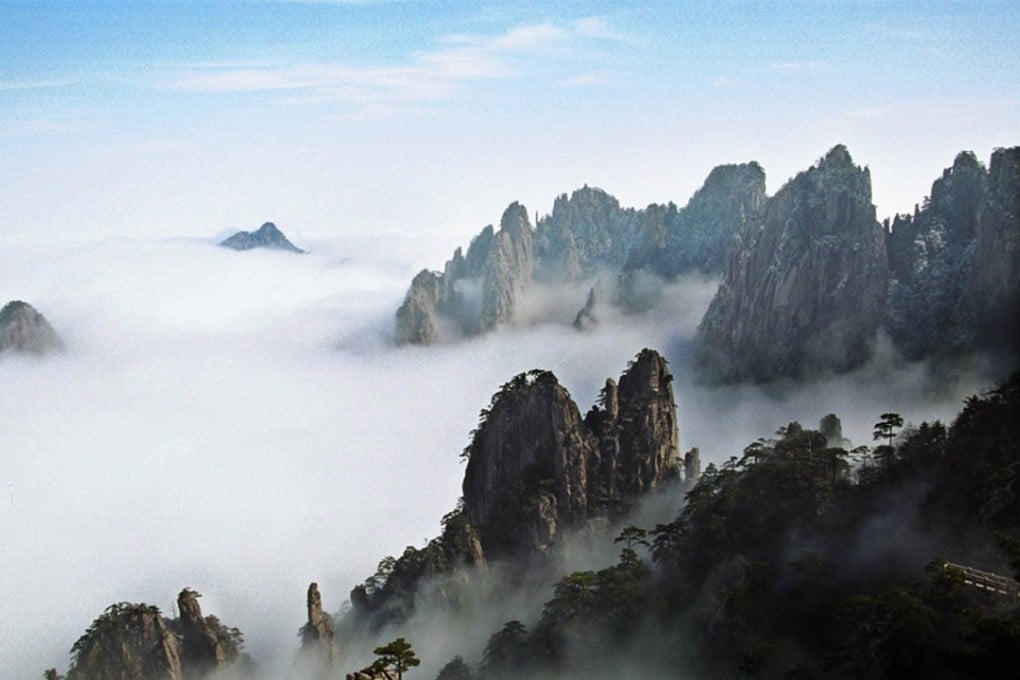 The man got lost looking for a drone that had come down in the Huangshan range in Anhui province in eastern China. Photo: SCMP Pictures