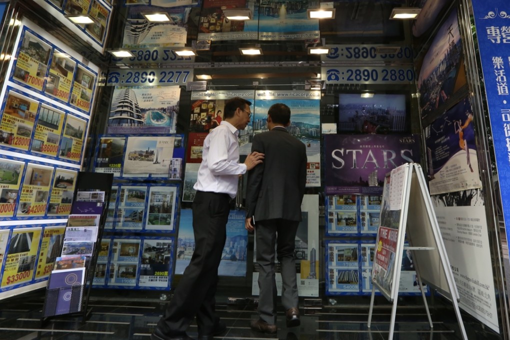 A real estate agency in Causeway Bay. Photo: Nora Tam