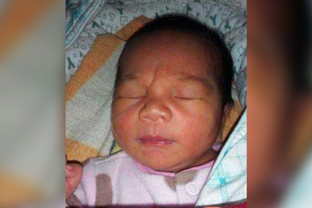 The baby suspected to have been killed by his mother in Hainan. Photo: Hinews.cn