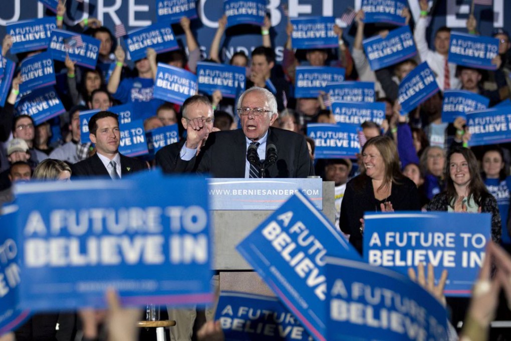 Senator Bernie Sanders, an independent from Vermont, defeated Hillary Clinton in the New Hampshire Democratic primary. Photo: Bloomberg