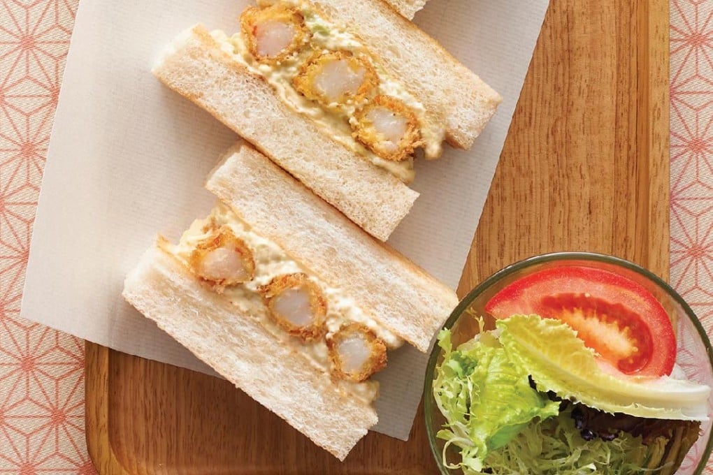 Deep-fried shrimp sandwich with salad is the pick of the dishes served at Japanese casual restaurant Dondonya Shokudo in Kwun Tong.