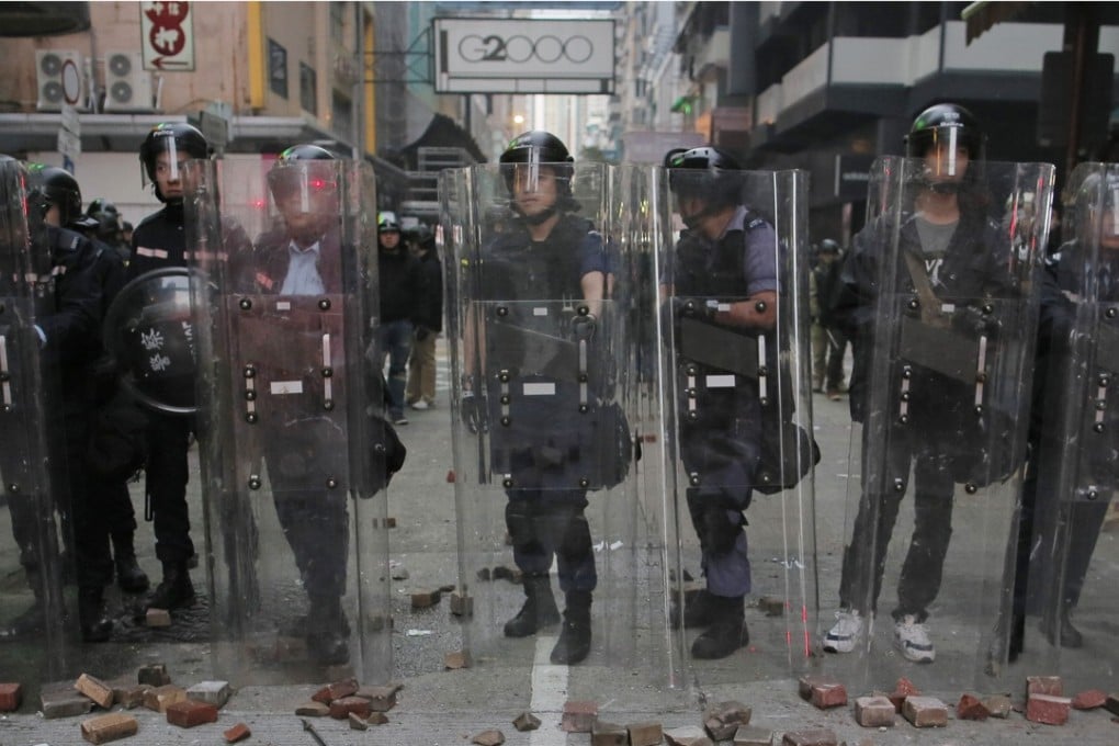 Are police equipped for another riot? Mong Kok shows gaps in their arsenal, says lawmaker. Photo: AP