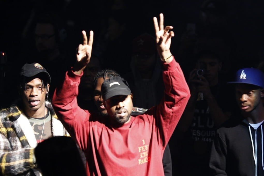 Kanye West at the unveiling of the Yeezy collection and his latest album The Life of Pablo. Photo: AP