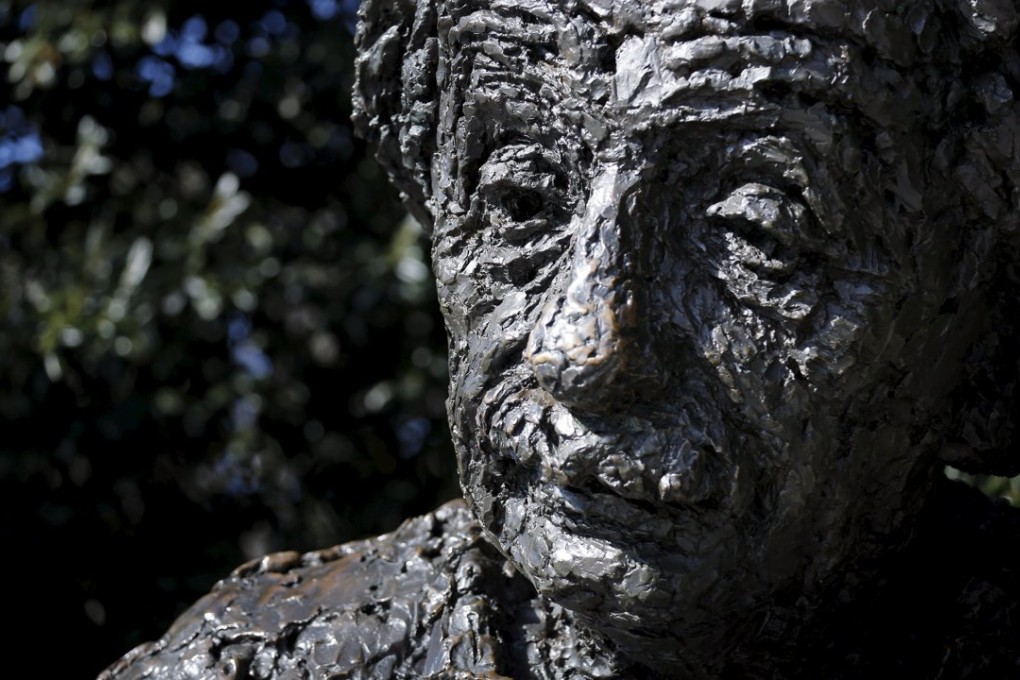 The Albert Einstein Memorial is seen at the National Academy of Science in Washington, DC, on Thursday, the day that scientists announced that for the first time they had detected gravitational waves, ripples in space and time hypothesised by Einstein a century ago,. Photo: Reuters