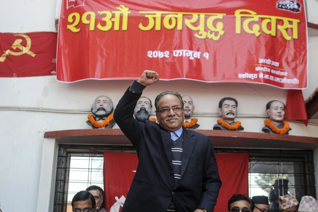 Nepalese Unified Maoist Chairman Puspa Kamal Dahal. Photo: AFP