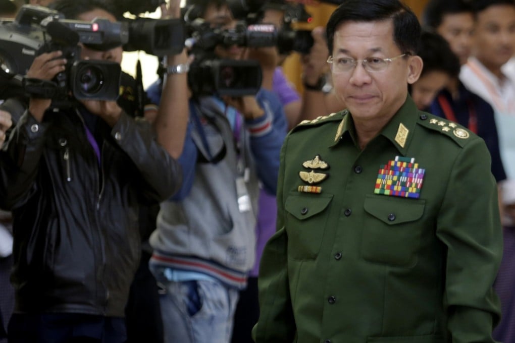 Senior-General Min Aung Hlaing. Photo: Xinhua