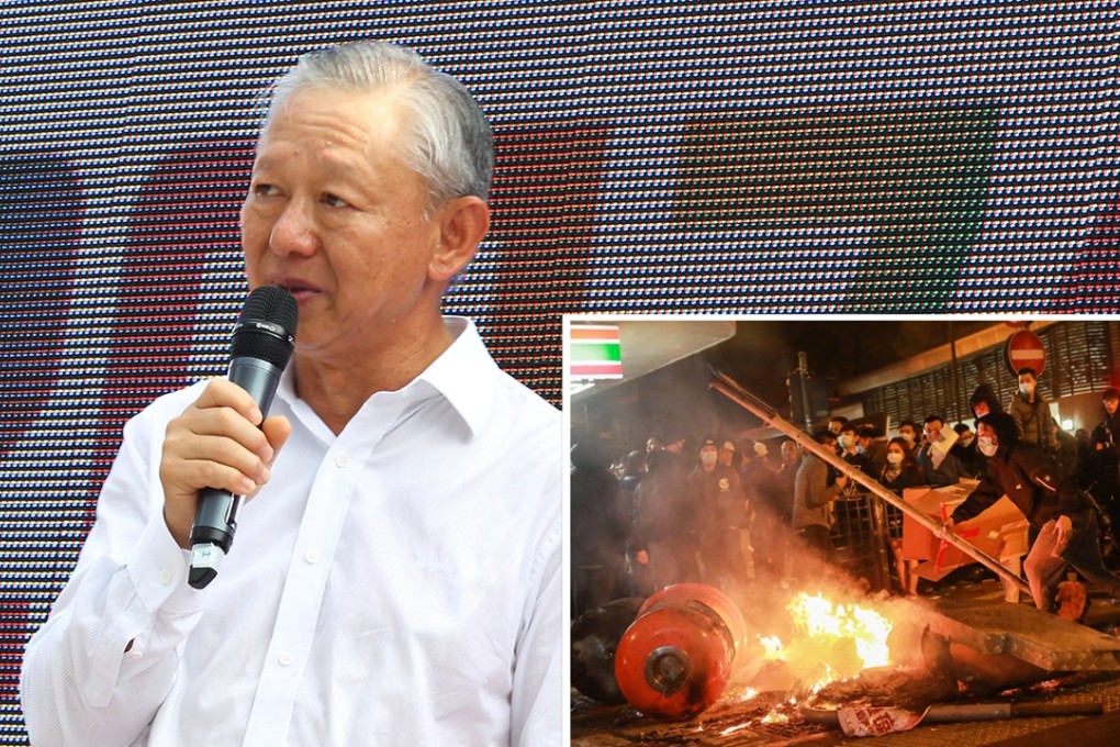 Former security secretary Ambrose Lee Siu-kwong outside the city’s legislature in June last year. Photo: Dickson Lee