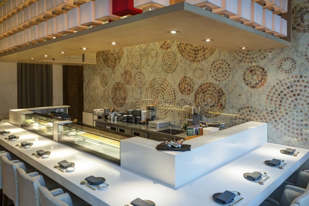 The sushi bar at Kishoku in Causeway Bay.