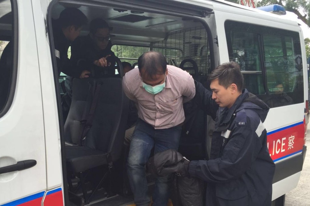 In the early hours of Tuesday, marine police intercepted a speedboat, following a brief pursuit, off the coast of Lantau, and arrested a mainland Chinese man who had allegedly offloaded people at the nearby Tsin Yue Wan waterfront. Photos: SCMP Pictures