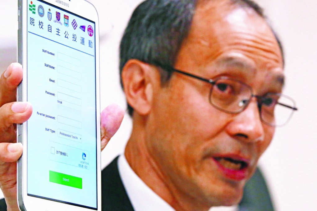 HKU Public Opinion Programme director Robert Chung promises confidentiality for voters. Photo: Edward Wong