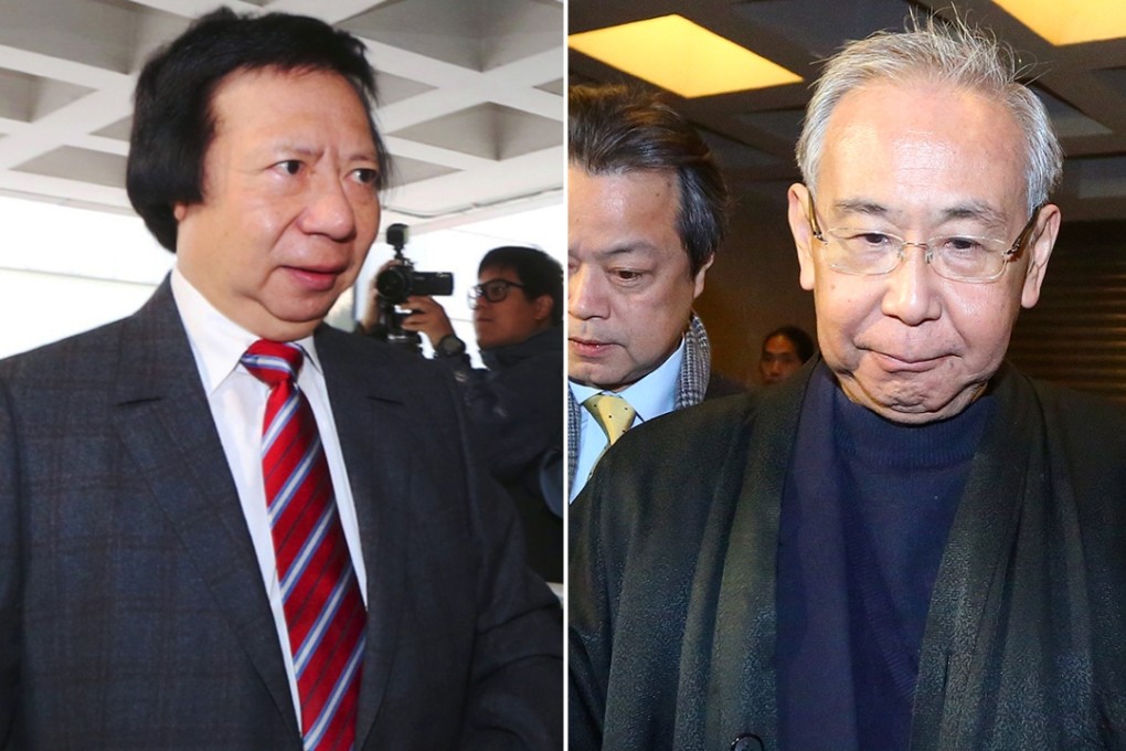 Thomas Kwok Ping-kwong (left) was sentenced to five years in jail for conspiracy to commit misconduct in public office involving HK$8.5 million worth of illegal payments to Rafael Hui (right). Photos: Sam Tsang