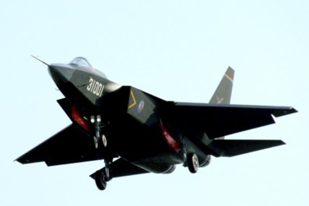 A prototype of China’s J-31 stealth fighter. The head of the US Pacific Air Force command says China’s military hardware is improving, but American pilots are much better trained. Photo: SCMP Pictures