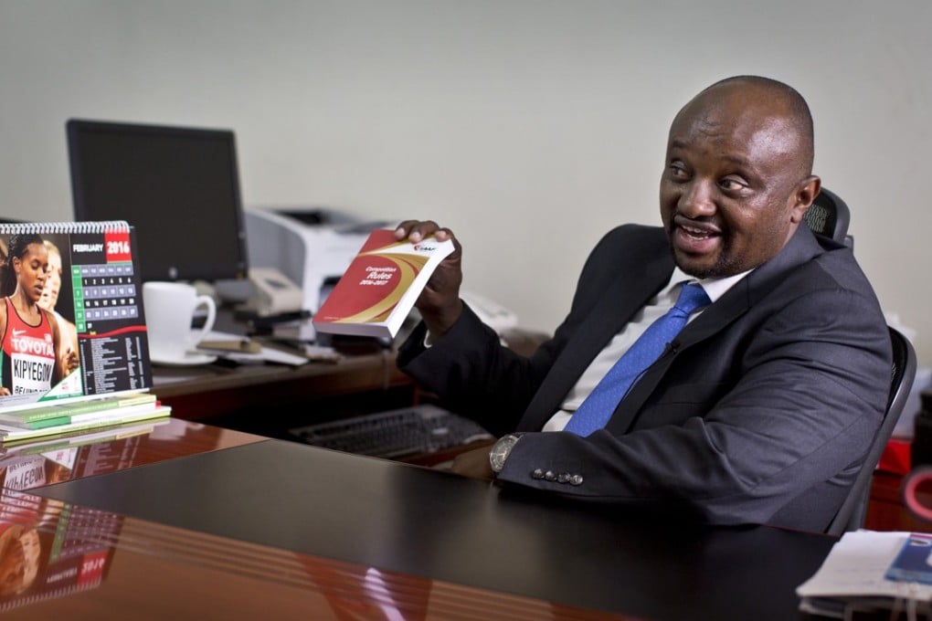 Athletics Kenya chief executive Isaac Mwangi faces an investigation by his country’s anti-doping body. Photo: AP