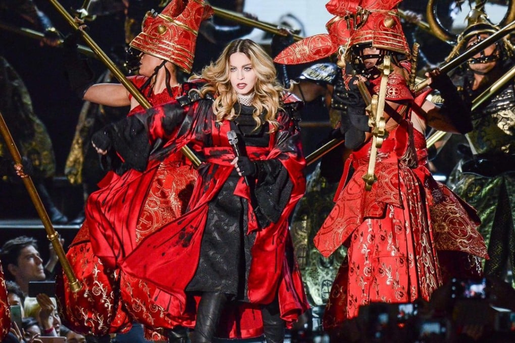 US singer Madonna performing at a concert in the Taipei Arena in Taipei, Taiwan, February 6, 2016. Photo: EPA