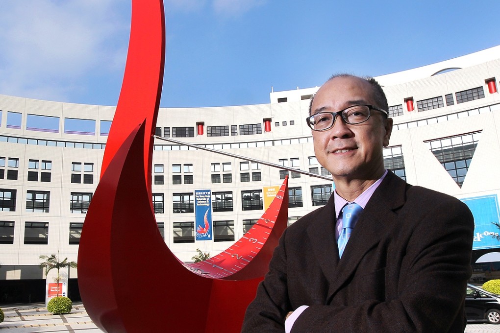 University of Science and Technology president Tony Chan outlines development plans for his institution. Photo: K. Y. Cheng