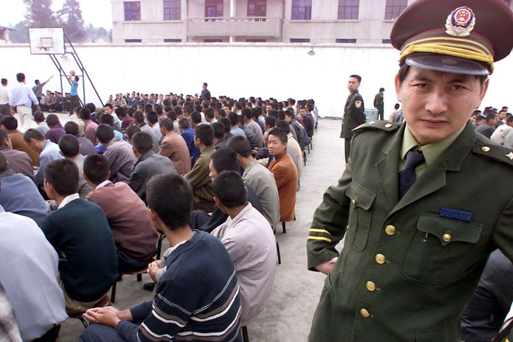 Police guards watch over inmates at a Chinese drug rehabilitation centre. More than 60 per cent of China’s 2.3 million drug abusers are aged 35 or younger. Photo: AFP