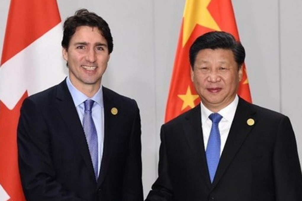 Canadian Prime Minister Justin Trudeau meets Chinese President Xi Jinping on the sidelines of the G20 summit in Turkey in November. Photo: Xinhua