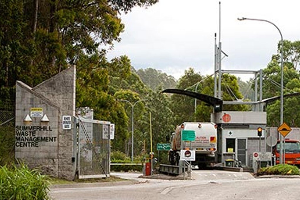 The Summerhill Waste Management Centre outside Newcastle, in Australia’s New South Wales state, where a worker made the grim discovery of two human legs. Photo: City of Newcastle