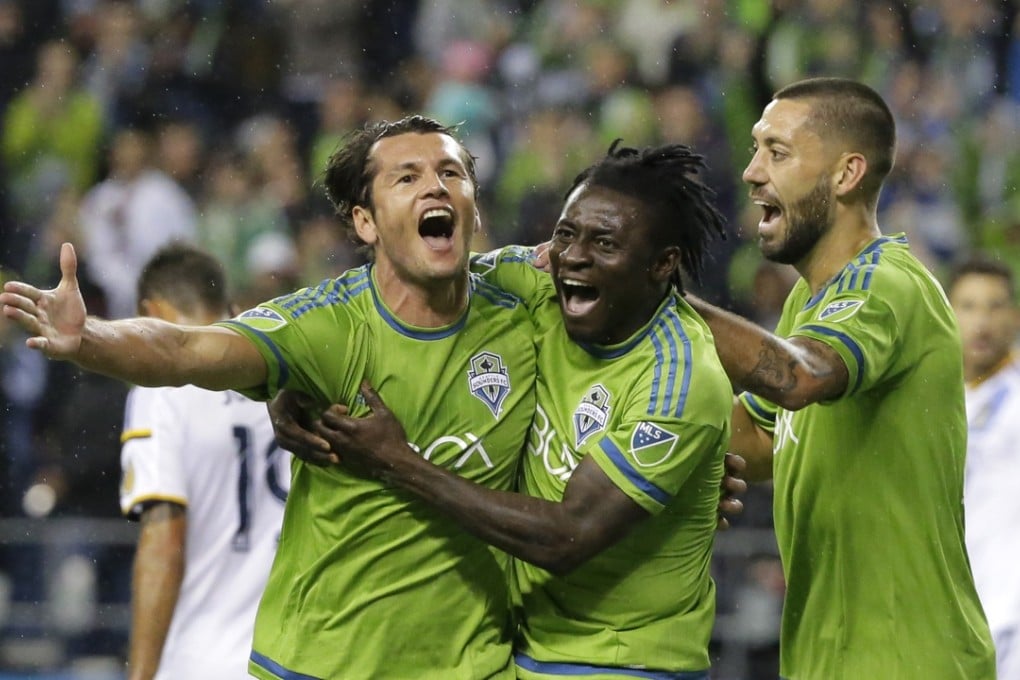 Obafemi Martins was a hit in Seattle but there had been rumours about a potential move to China for several days. Photo: AP