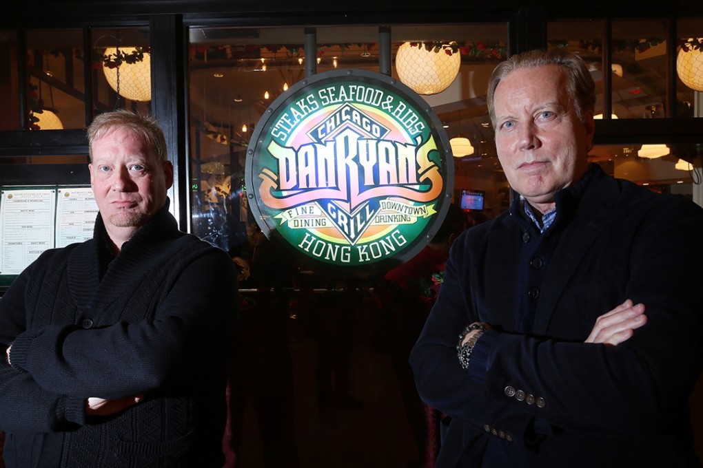 Jeremy Lieberman (left), chief operation officer and Merritt Croker, chief executive officer of Windy City at the Dan Ryan's Restaurant, Pacific Place. Photo: K. Y. Cheng