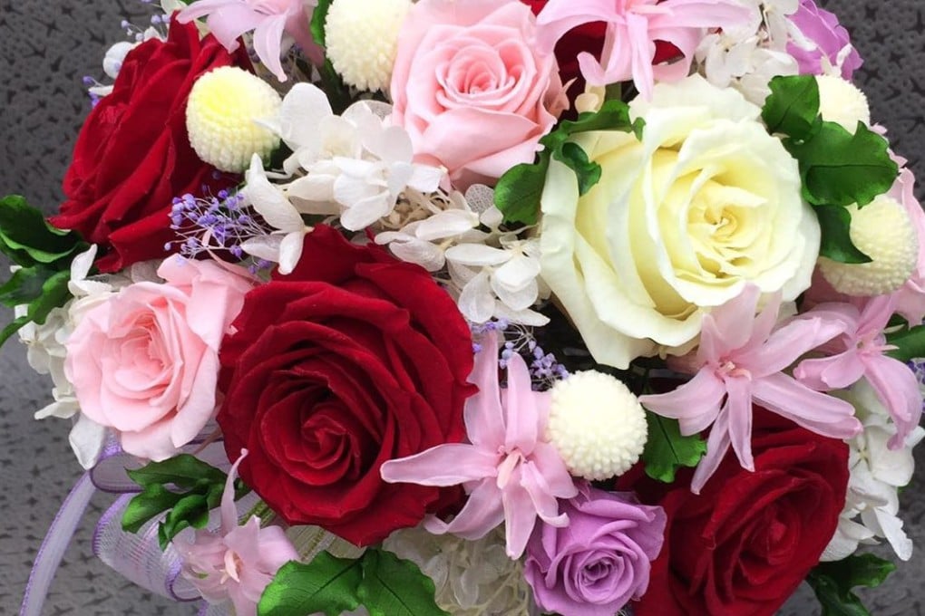 A wedding bouquet available at Kafook Florist