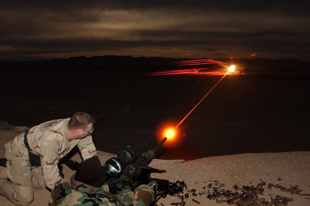 Navy SEALs performing night exercises . Photo: AFP