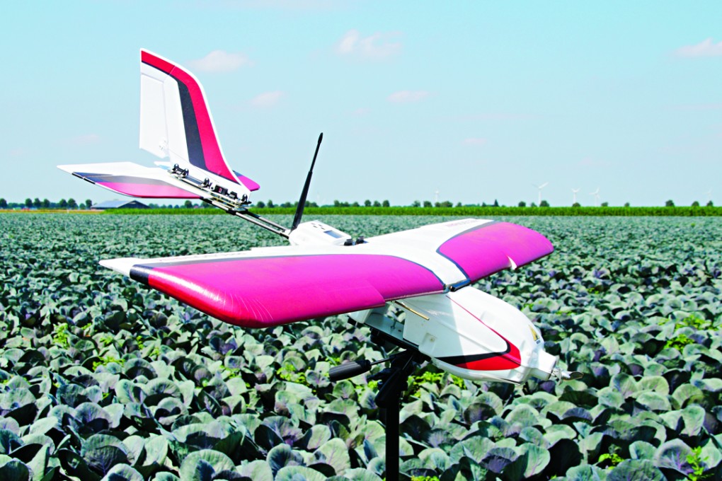 A remote sensing drone made by PrecisionHawk monitors air quality and takes highly detailed images of the changes in vine density, which combines with sensors on the ground that measure temperature, humidity and soil moisture, eliminates the need to guess how much water the plants need.