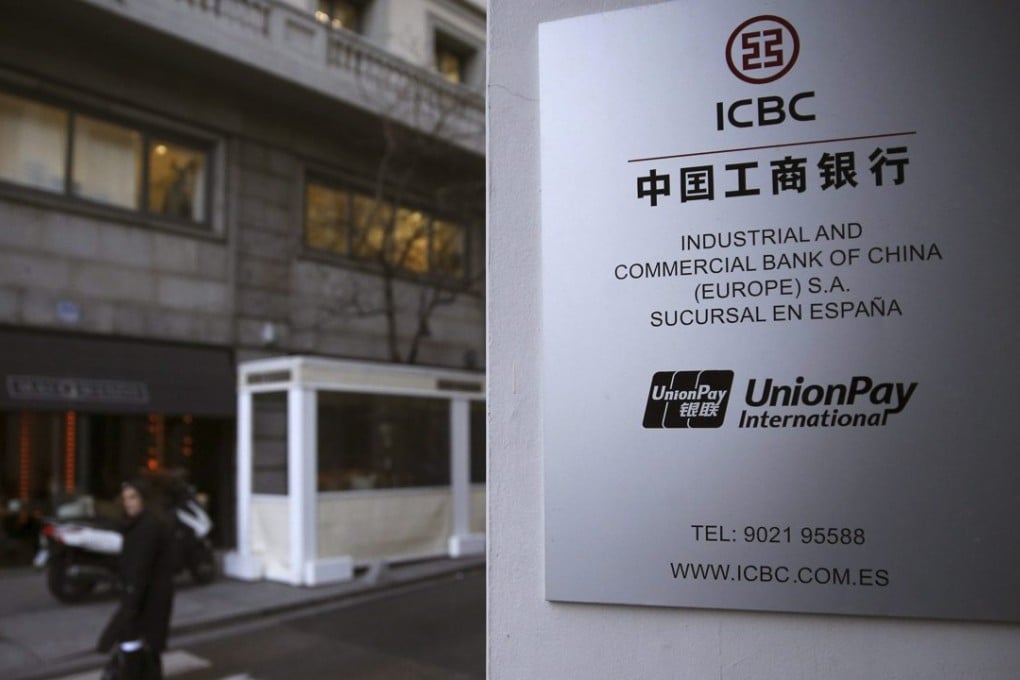 A branch of the Industrial and Commercial Bank of China (ICBC) in Madrid, Spain. Photo: EPA