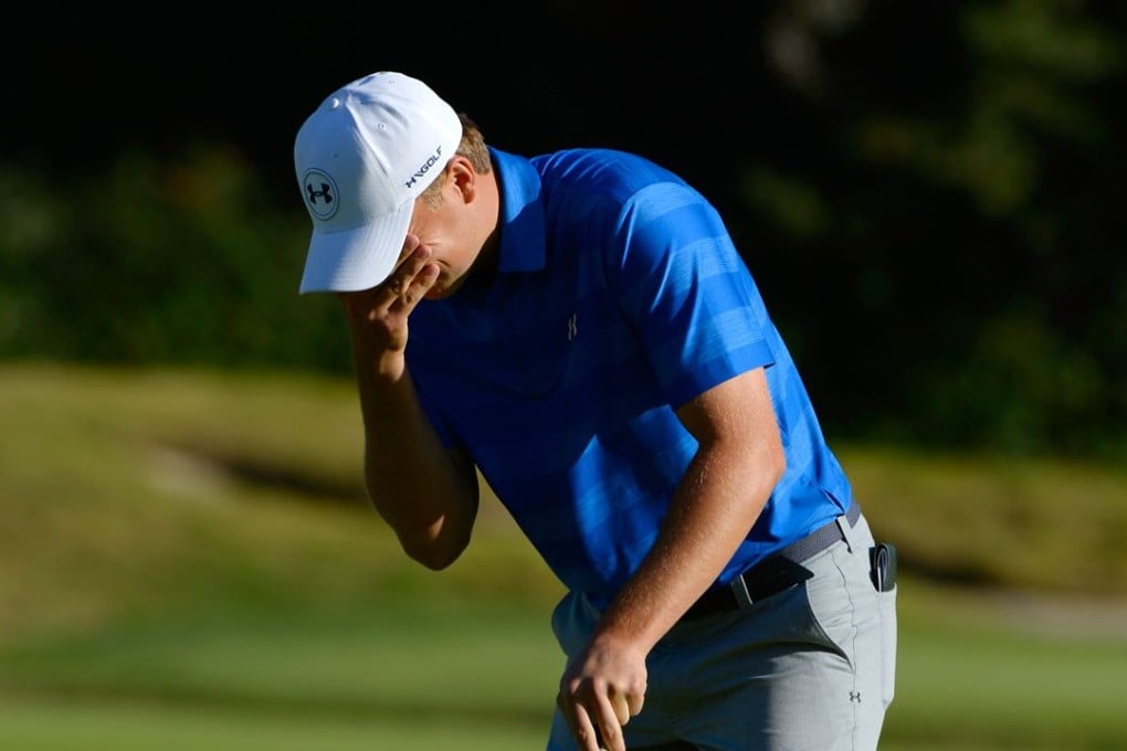Jordan Spieth has a round to forget in the first round of the Northern Trust Open at Riviera Country Club. Photo: AFP