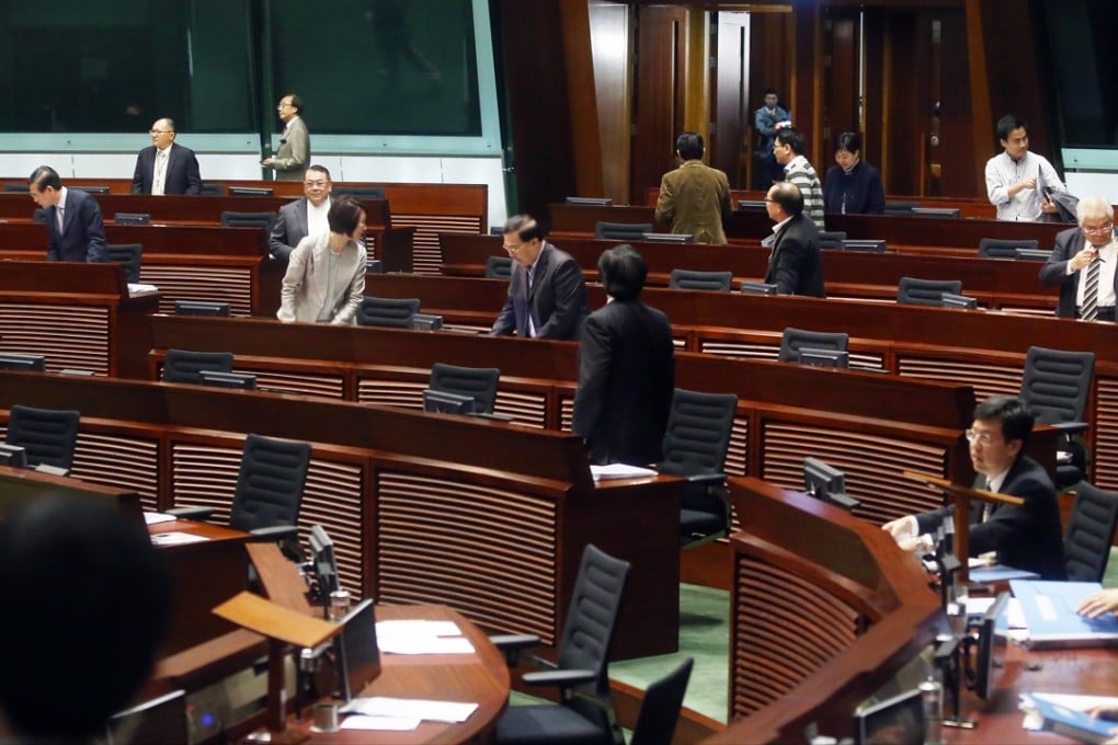 Legislative Council meeting have frequently been adjourned recently because of insufficient quorum. Photo: Sam Tsang