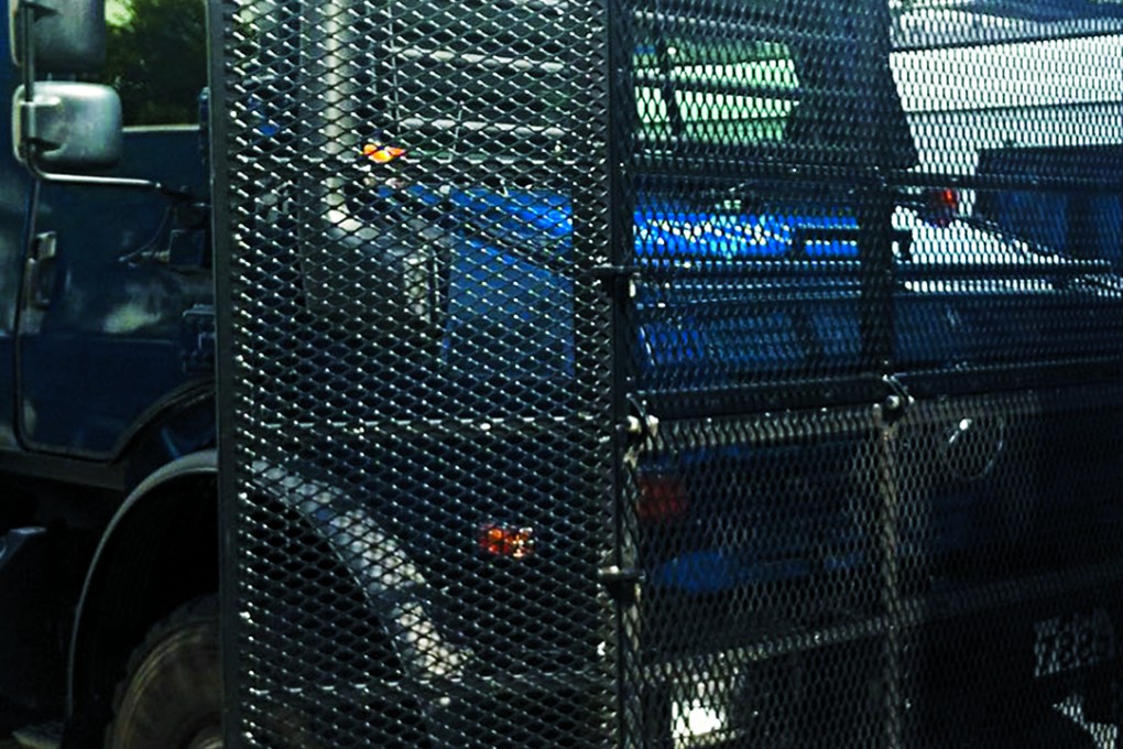 The Mercedes-Benz Unimog U5000 is made by Mercedes and modified by a company specialising in heavy-duty, blast-proof armour plating