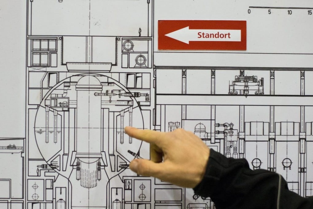 A guide explains the construction of Austria's nuclear power plant Zwentendorf, photographed during a guided tour through the complex in Zwentendorf an der Donau, some 50 kilometres west of Vienna, Austria, on February 15. Photo: EPA