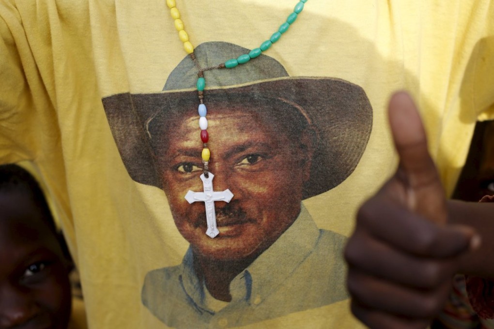 Supporters of Ugandan President Yoweri Museveni celebrate his election victory in Kampala, Uganda. International observers said the election lacked transparency and his main opponent, who was placed under house arrest, denounced the vote as a sham. Photo: Reuters