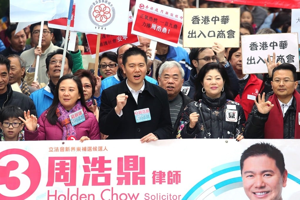 Holden Chow Ho-ding is the pro-establishment candidate is New Territories East. Photo: David Wong