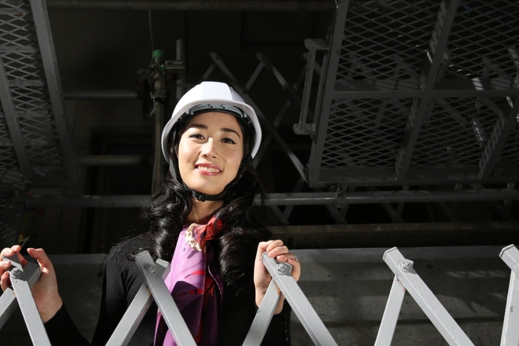 Aileen Jeffery inside her building under construction in Tokyo, Japan. Photos: Yuriko Nakao/Bloomberg