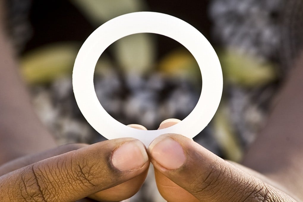 This photo provided by the International Partnership for Microbicides shows a ring that is coated with an anti-AIDS drug designed for women to insert into the vagina once a month to reduce the risk of HIV infection. Photo: AP