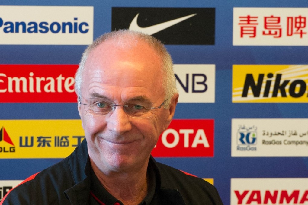 Shanghai SIPG manager Sven-Goran Eriksson says China could challenge for a World Cup by 2026. Photo: Xinhua