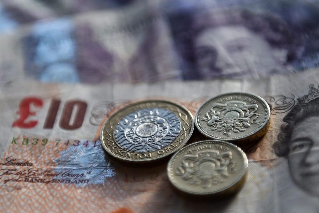 The pound fell 0.3 per cent to US$1.4109 by 11.26am in London on Tuesday. Photo: EPA